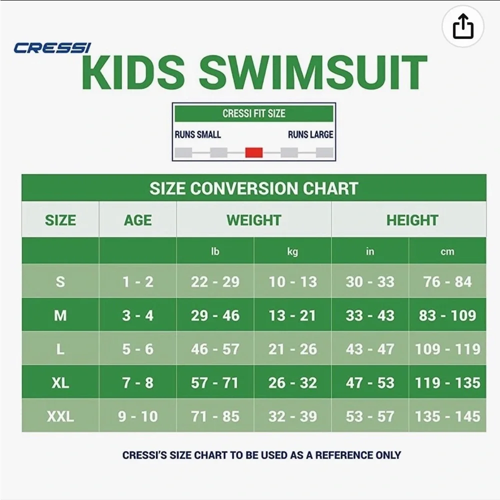 - EUC Cressi wetsuit XXL- 9/10